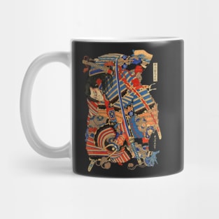 Katsushika Hokusai -samurai fight Mug